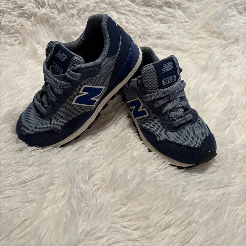 New Balance Kids' Navy and Gray Sneakers
